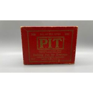 Antique 1919 Pit Card Game Bull and Bear Edition Parker Brothers Red Box